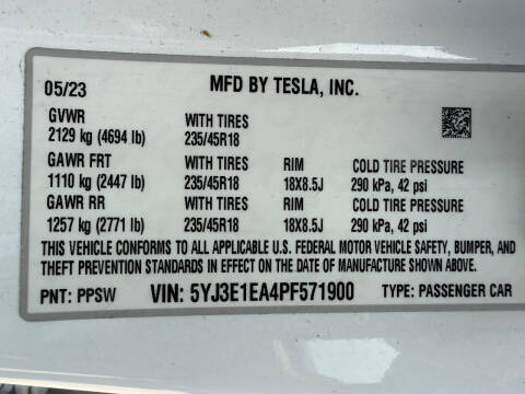 2023 Tesla Model 3