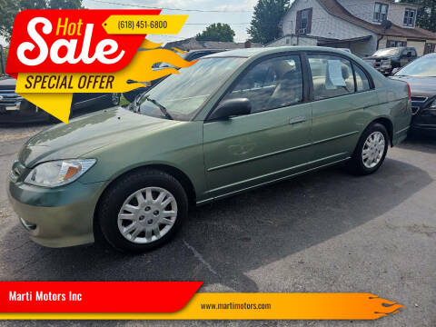 2004 Honda Civic for sale at Marti Motors Inc in Madison IL