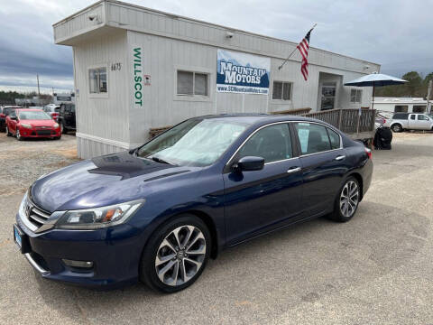 2015 Honda Accord for sale at Mountain Motors LLC in Spartanburg SC