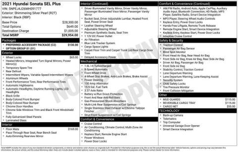 2021 Hyundai Sonata SEL Plus