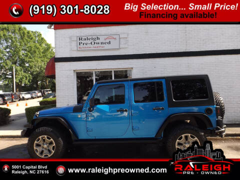 2016 Jeep Wrangler Unlimited for sale at Raleigh Pre-Owned in Raleigh NC