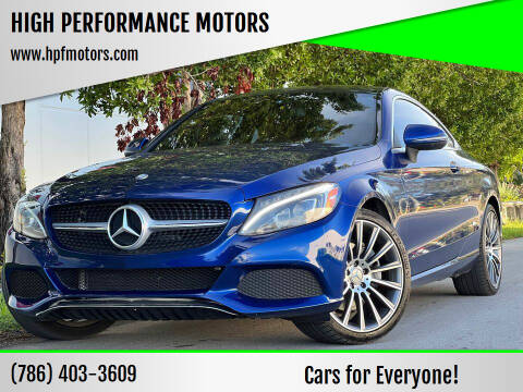 2017 Mercedes-Benz C-Class for sale at HIGH PERFORMANCE MOTORS in Hollywood FL