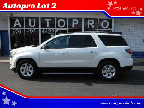 2015 GMC Acadia for sale at Autopro Lot 2 in Sunbury PA