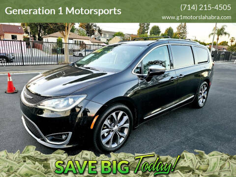 2017 Chrysler Pacifica for sale at Generation 1 Motorsports in Whittier CA