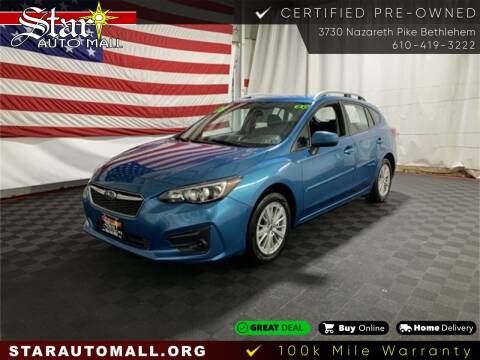 2018 Subaru Impreza for sale at Star Auto Mall in Bethlehem PA