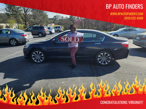 2013 Honda Accord for sale at BP Auto Finders in Durham NC