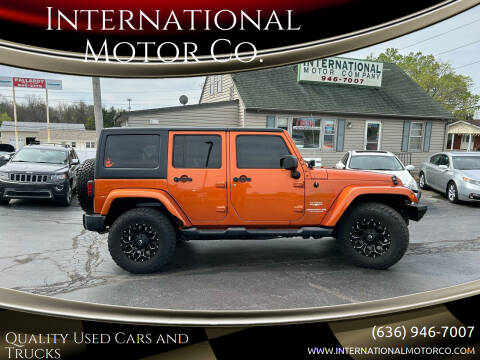 2011 Jeep Wrangler Unlimited for sale at International Motor Co. in Saint Charles MO