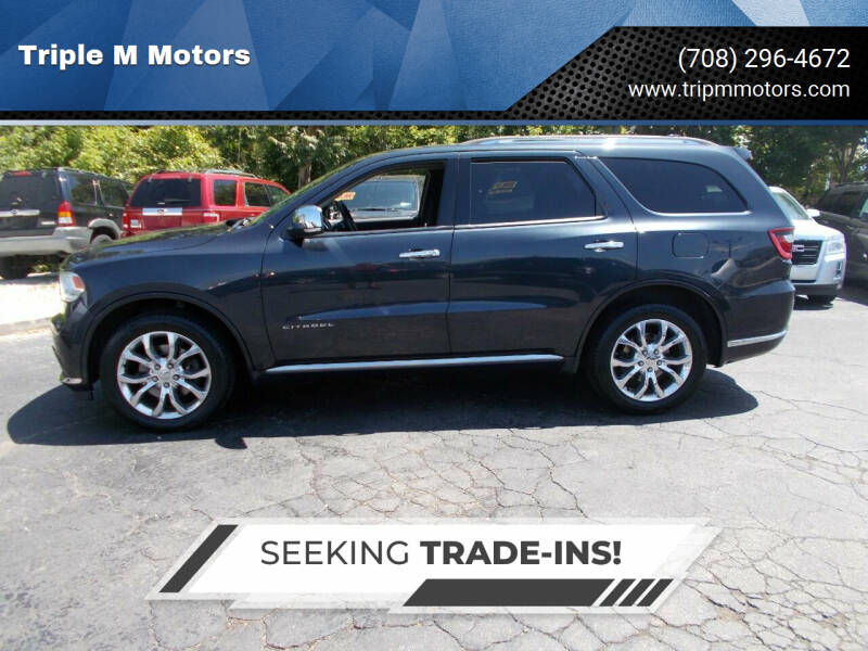 2016 Dodge Durango for sale at Triple M Motors in Saint John IN