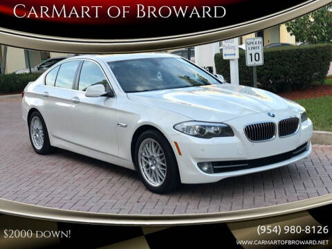 2013 BMW 5 Series for sale at CarMart of Broward in Lauderdale Lakes FL