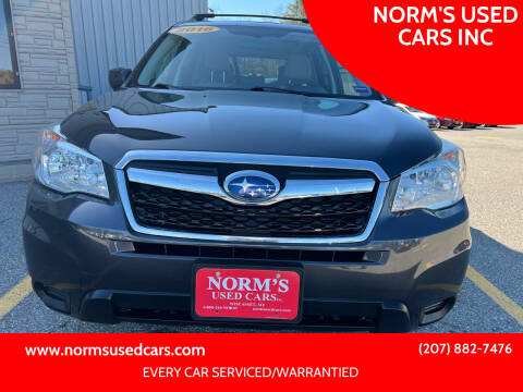 2016 Subaru Forester for sale at NORM'S USED CARS INC in Wiscasset ME