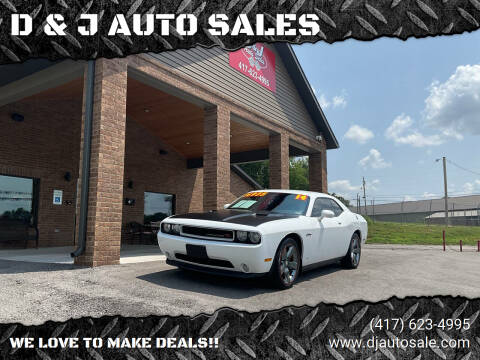 2014 Dodge Challenger for sale at D & J AUTO SALES in Joplin MO