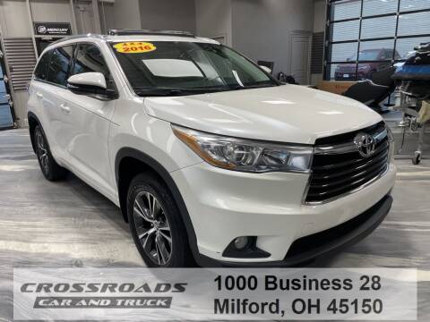 2016 Toyota Highlander for sale at Crossroads Car & Truck in Milford OH