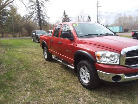 2007 Dodge Ram Pickup 1500 for sale at WB Auto Sales LLC in Barnum MN