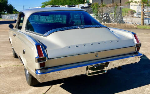 1966 Plymouth Barracuda for sale at COLLECTOR MOTORS in Houston TX