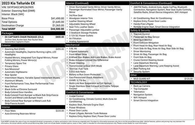 2023 Kia Telluride EX