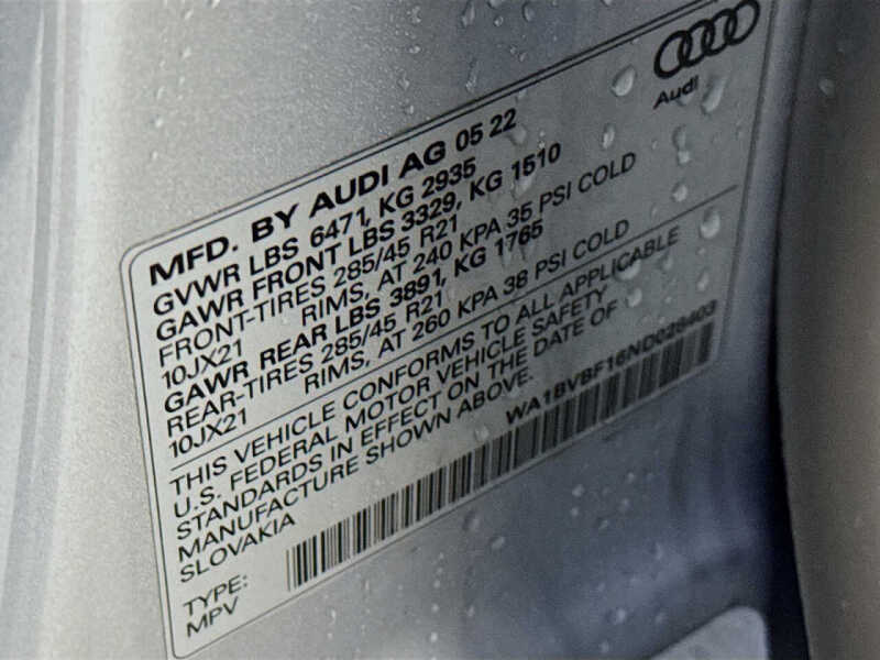 2022 Audi Q8 quattro Premium Plus 55 TFSI