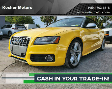 2010 Audi S5 for sale at Kosher Motors in Hollywood FL