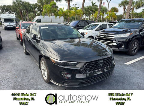 2023 Honda Accord for sale at AUTOSHOW SALES & SERVICE in Plantation FL