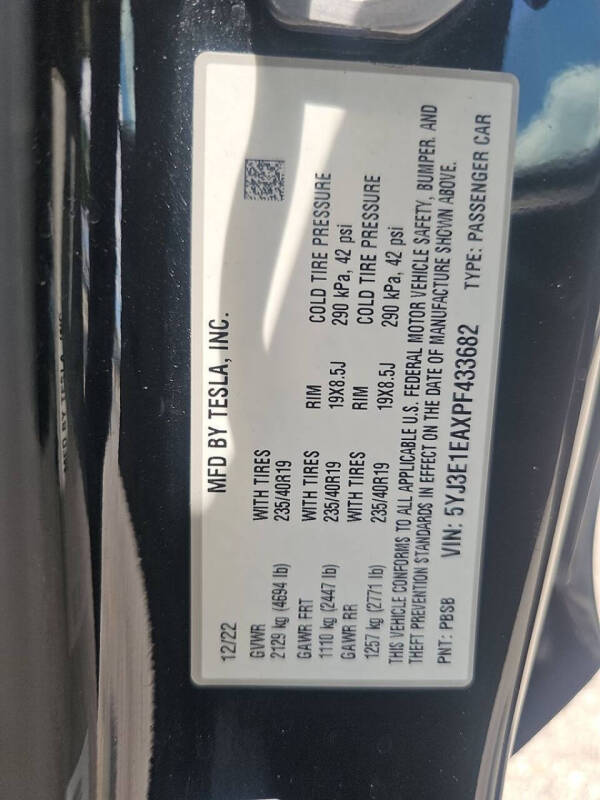 2023 Tesla Model 3