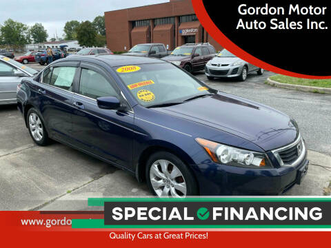 2008 Honda Accord for sale at Gordon Motor Auto Sales Inc. in Norfolk VA