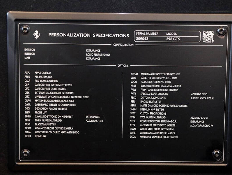 2024 Ferrari 296 GTS