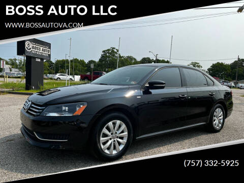 2014 Volkswagen Passat for sale at BOSS AUTO LLC in Norfolk VA