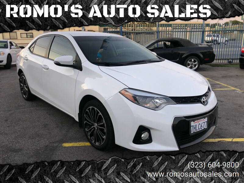 2015 Toyota Corolla for sale at ROMO'S AUTO SALES in Los Angeles CA
