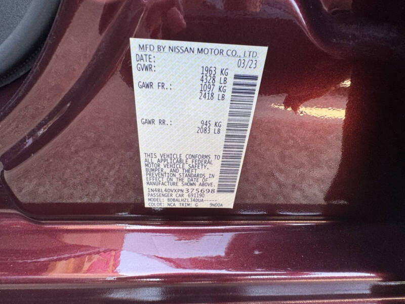 2023 Nissan Altima 2.5 SV