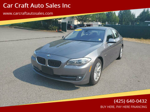 2013 BMW 5 Series for sale at Car Craft Auto Sales Inc in Lynnwood WA