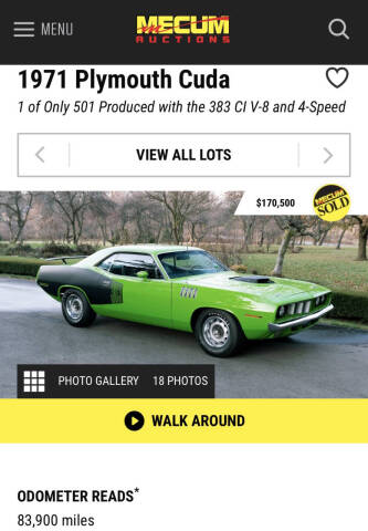 1971 Plymouth Barracuda