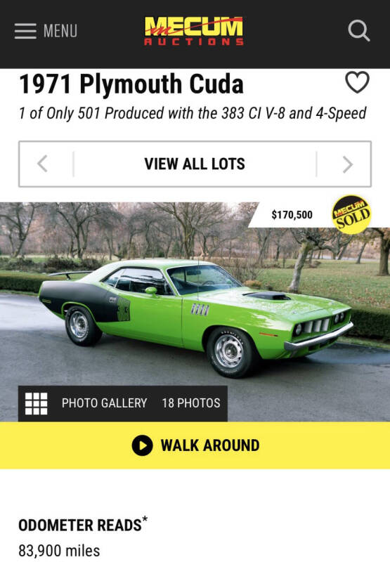 1971 Plymouth Barracuda