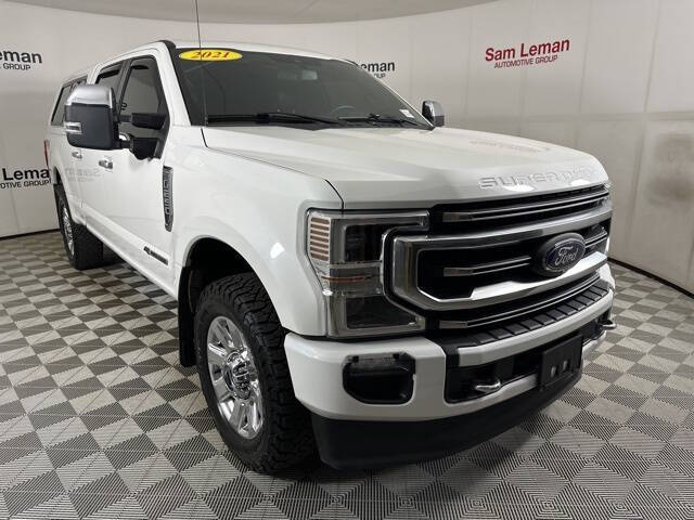 Used 2021 Ford F-250 Super Duty Platinum with VIN 1FT7W2BT4MEC60488 for sale in Bloomington, IL