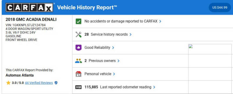 2018 GMC Acadia Denali
