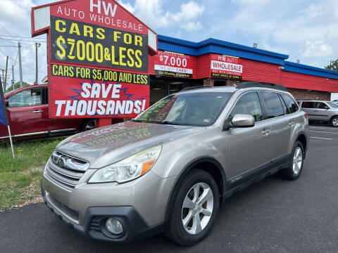 2014 Subaru Outback for sale at HW Auto Wholesale in Norfolk VA