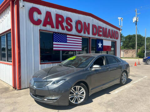 2014 Lincoln MKZ for sale at Cars On Demand 3 in Pasadena TX