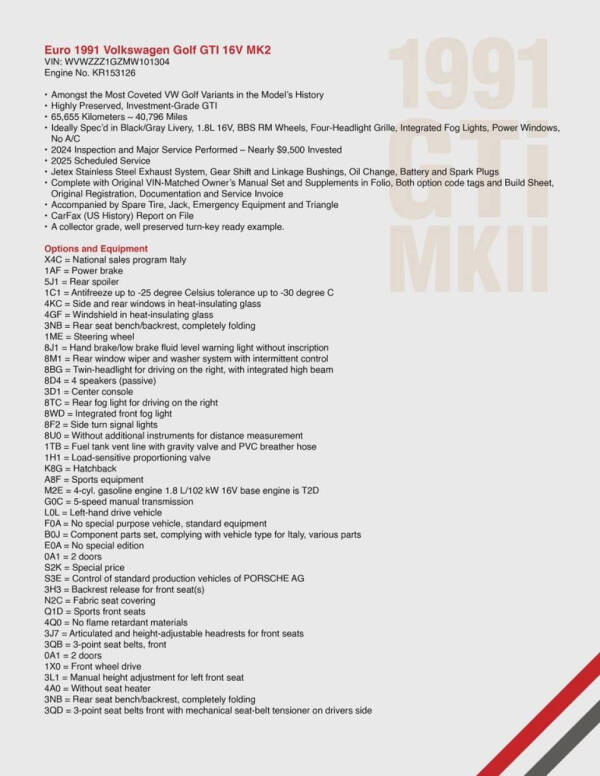 1991 Volkswagen Golf