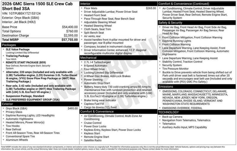 2026 GMC Sierra 1500