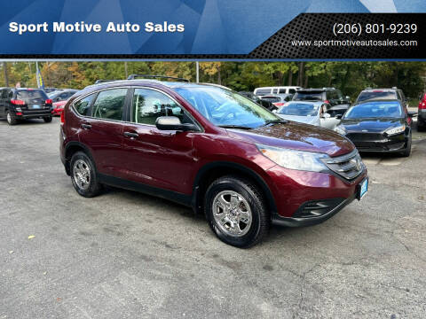 2014 Honda CR-V for sale at Sport Motive Auto Sales in Seattle WA