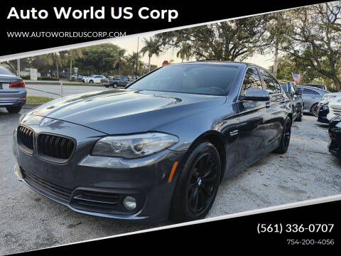 2016 BMW 5 Series for sale at Auto World US Corp in Plantation FL