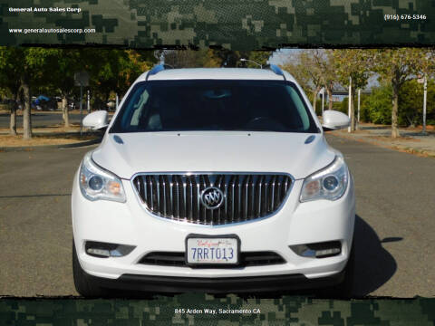 2016 Buick Enclave for sale at General Auto Sales Corp in Sacramento CA