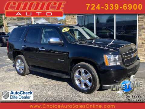 2014 Chevrolet Tahoe for sale at CHOICE AUTO SALES in Murrysville PA