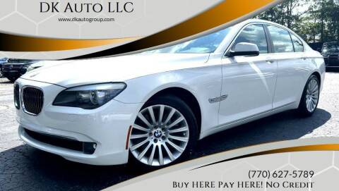 2012 BMW 7 Series for sale at DK Auto LLC in Stone Mountain GA