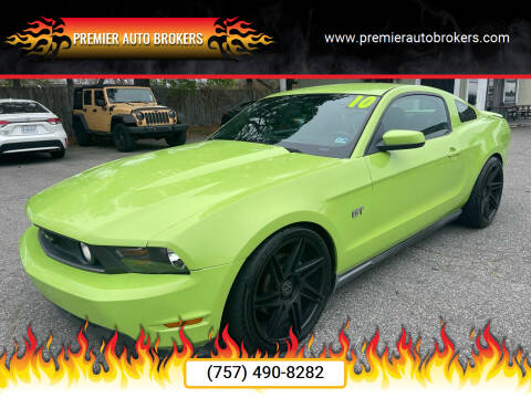 2010 Ford Mustang for sale at Premier Auto Brokers in Virginia Beach VA