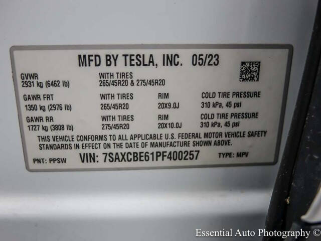 White 2023 Tesla Model X Plaid AWD Plaid 4dr SUV 49