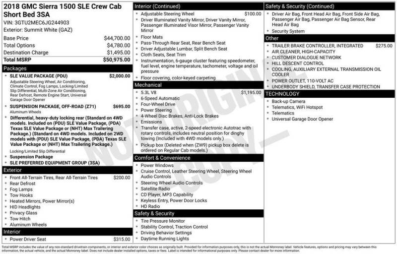 2018 GMC Sierra 1500