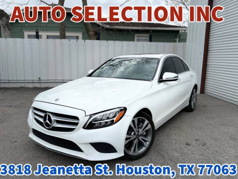 2019 Mercedes-Benz C-Class for sale at Auto Selection Inc. in Houston TX
