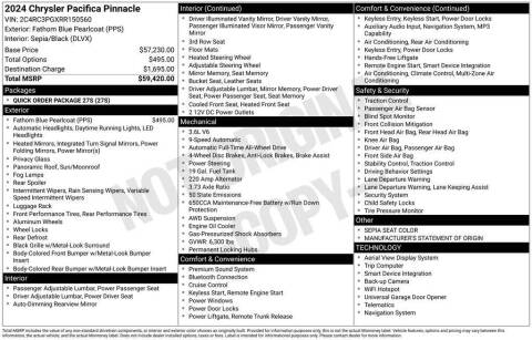2024 Chrysler Pacifica Pinnacle
