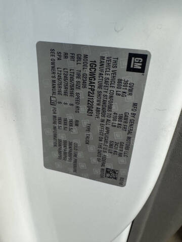 2018 Chevrolet Express 2500