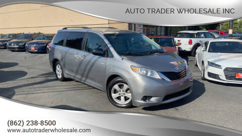 2012 Toyota Sienna for sale at Auto Trader Wholesale Inc in Saddle Brook NJ