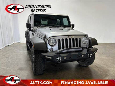 2014 Jeep Wrangler Unlimited for sale at AUTO LOCATORS OF TEXAS in Plano TX